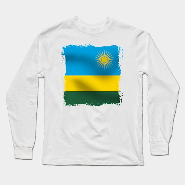 Rwanda artwork Long Sleeve T-Shirt by SASTRAVILA
